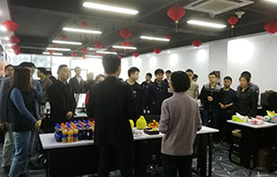 公司舉辦2018第四季度員工生日會